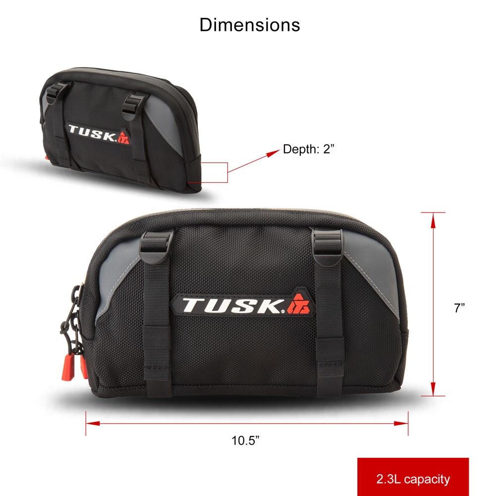 Tusk Universal Handlebar Bag Black