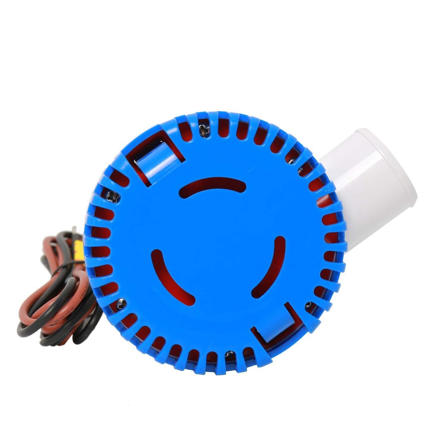 12V 1500GPH Bilge Pump Marine Boat Yacht Submersible Water Pump w/ Float Switch