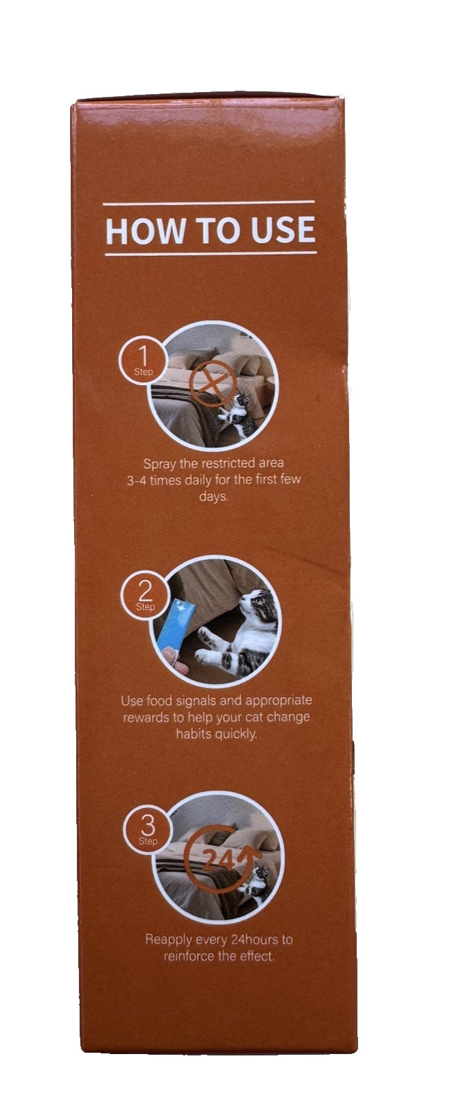 2-in-1 Cat & Kitten Training Aid Cat Deterrent Spray - Orange - 4 oz - Ex: 4/28