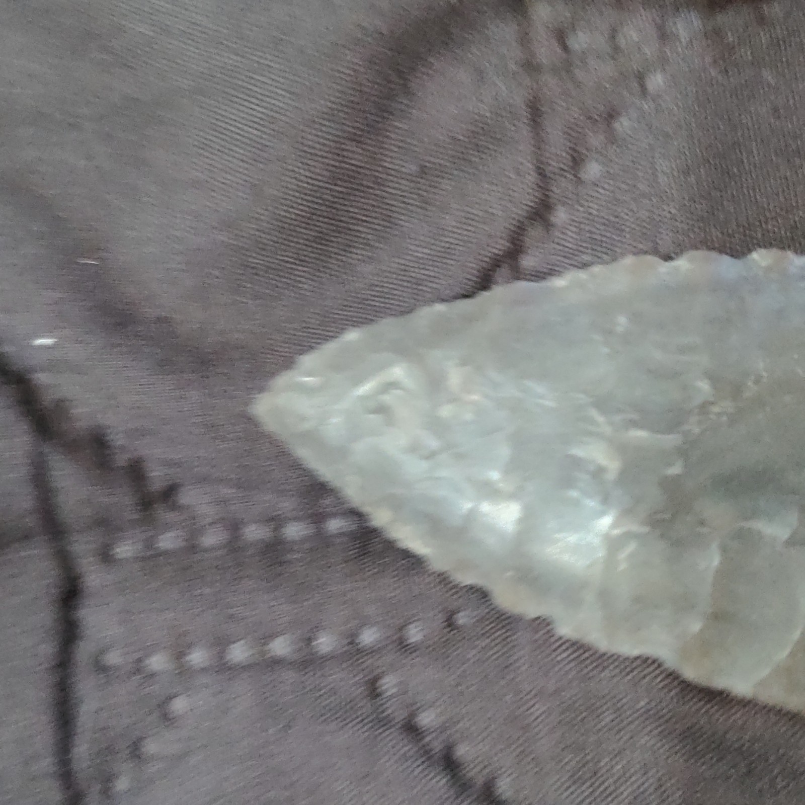 Modern Flint Knapped Stone Blade Spear Point Native American Style