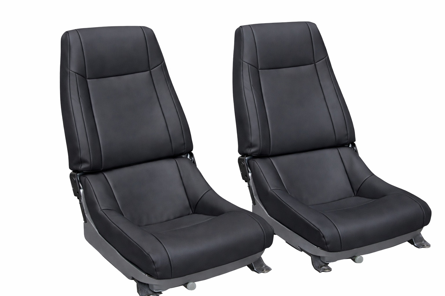 for CHEVY CORVETTE C3 1979-1982 IGGEE S.LEATHER CUSTOM MADE FIT SEAT COVERS