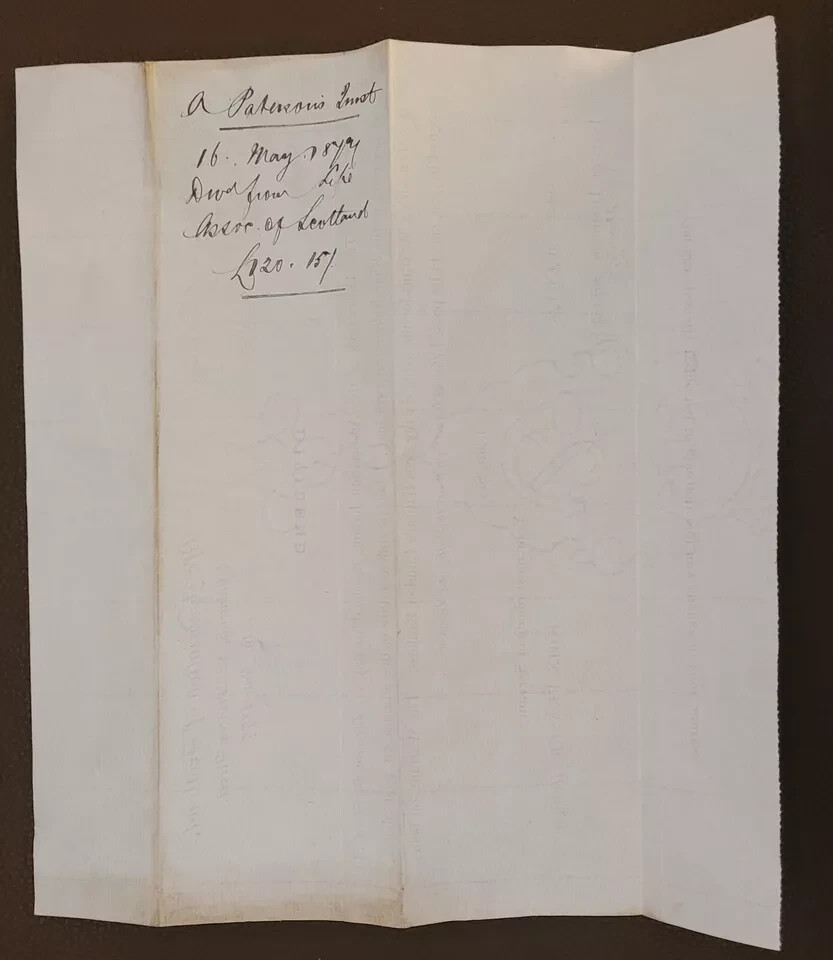 1877 Life Association of Scotland, Dividend Notice for Messrs Gillespie Paterson