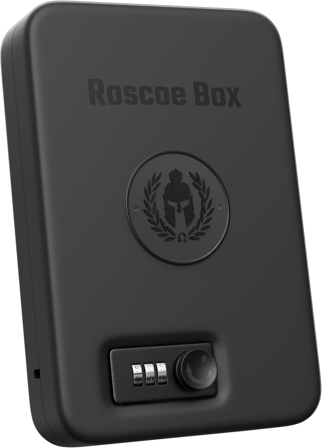 Roscoe Box Small Gun Safe, Gun Storage, Spartan Helmet, Molon Labe Combo Lock