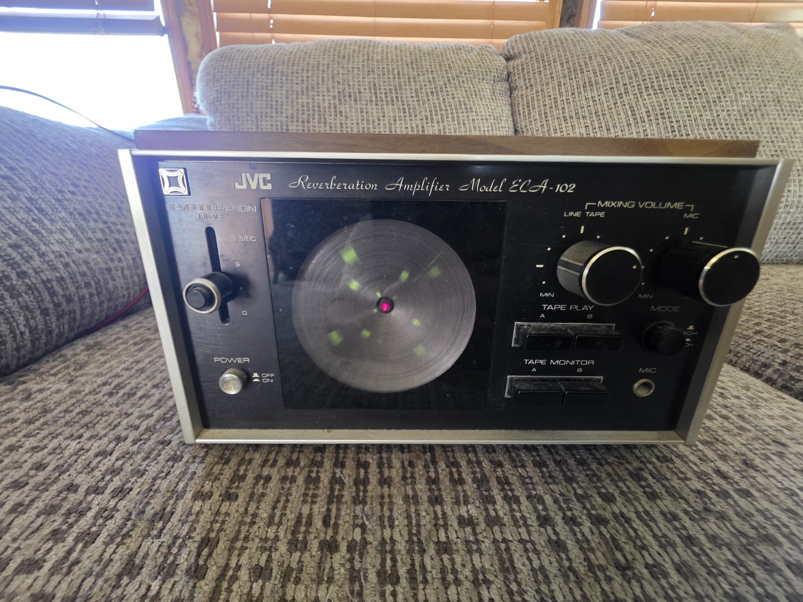 JVC Model ECA-102 Reverberation Amplifier Vintage JVC Made In Japan Tested