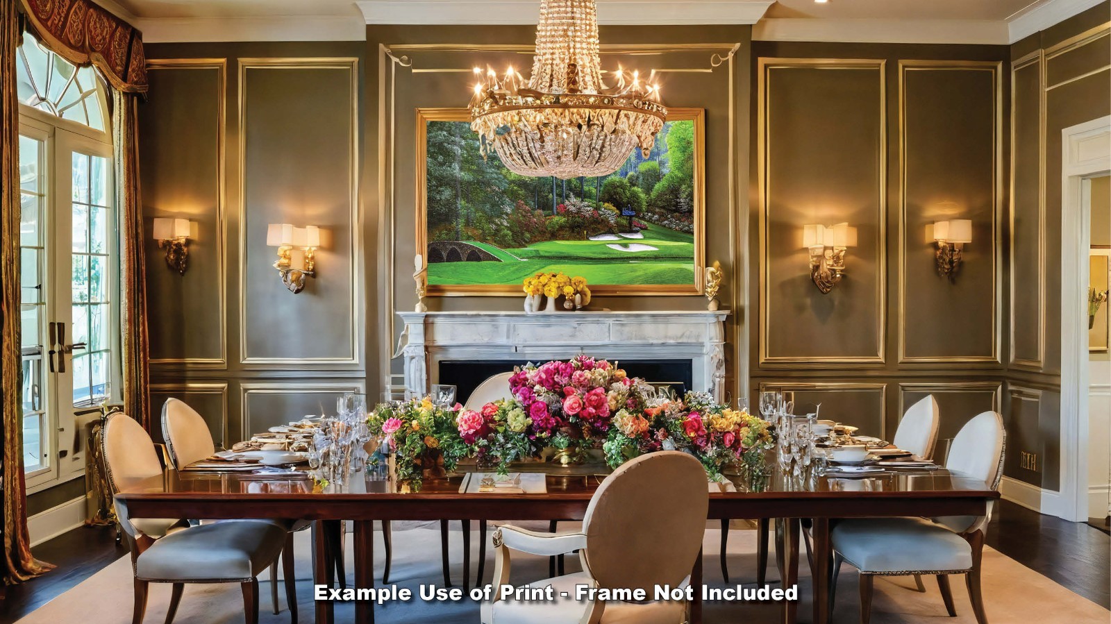 Augusta National Golf Hole 12 Golden Bell Masters Amen Corner PGA Art Print Ri4