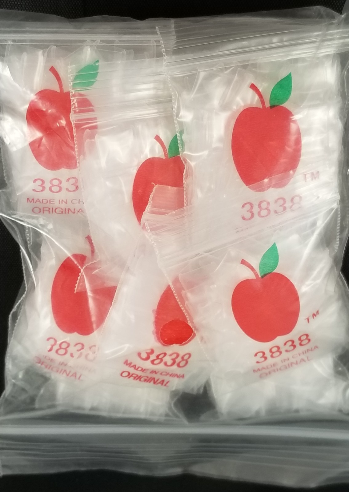CLEAR Apple Bags Liquidation 1000 bags, 10,000 bags, 50k bags (CHOOSE SIZE)