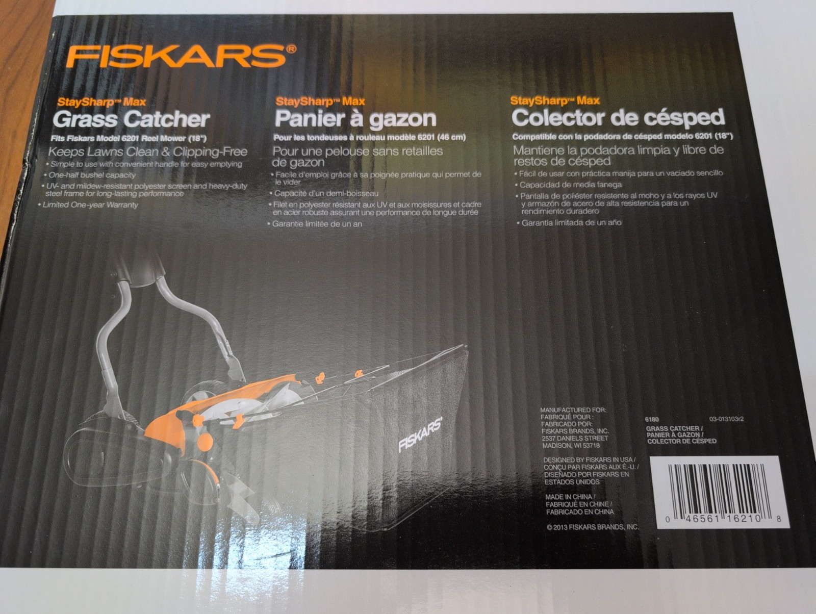 Fiskars Stay Sharp Max/Momentum #6180 Grass Catcher *Fits Model 6201 18” Mower