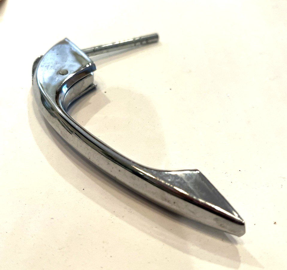 NOS Vtg Amerock Chrome Thumb Latch Push Button Cabinet Door Catch Handle 1960's