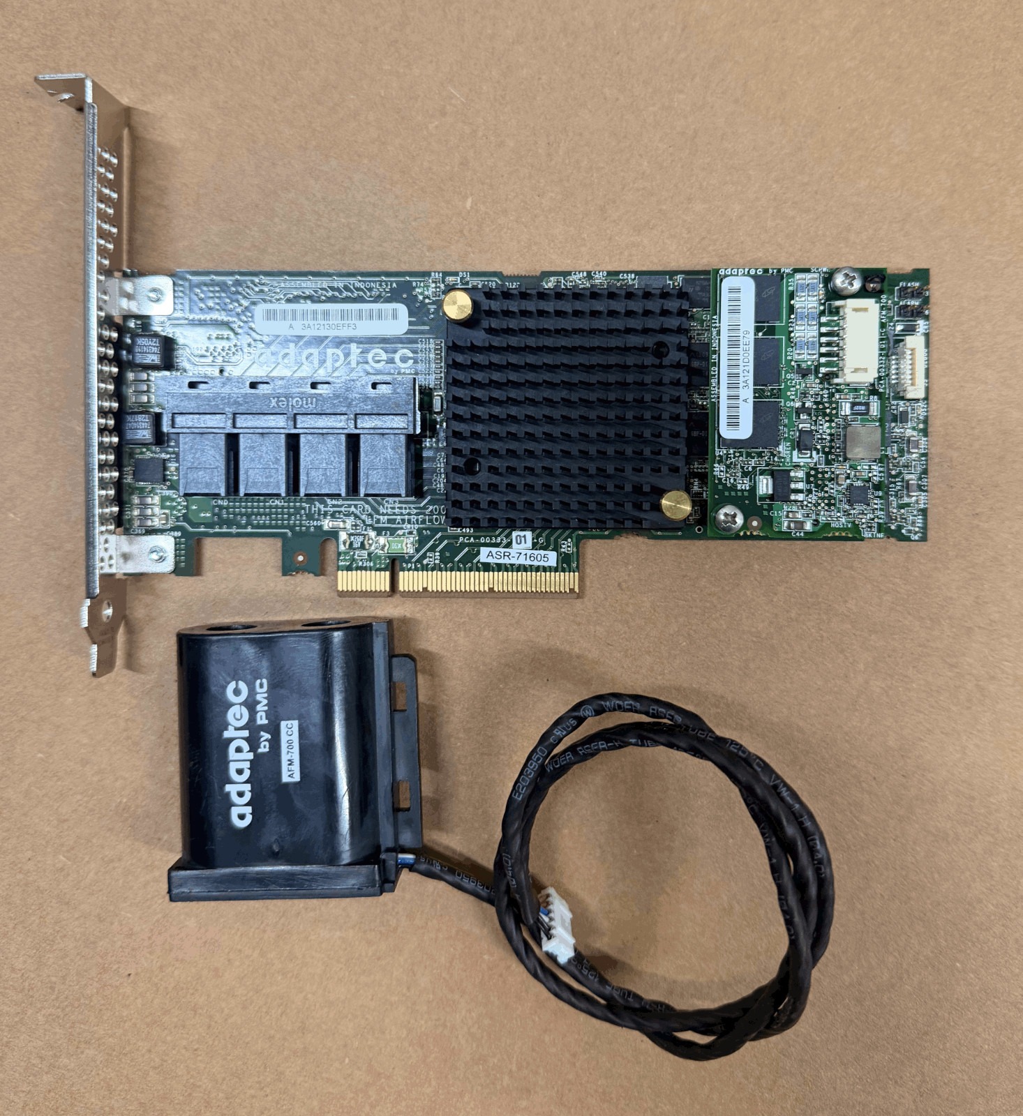 Adaptec ASR-71605 16-Port 1Gb SAS 6Gbps PCIe RAID Controller w/BBU - Full Height