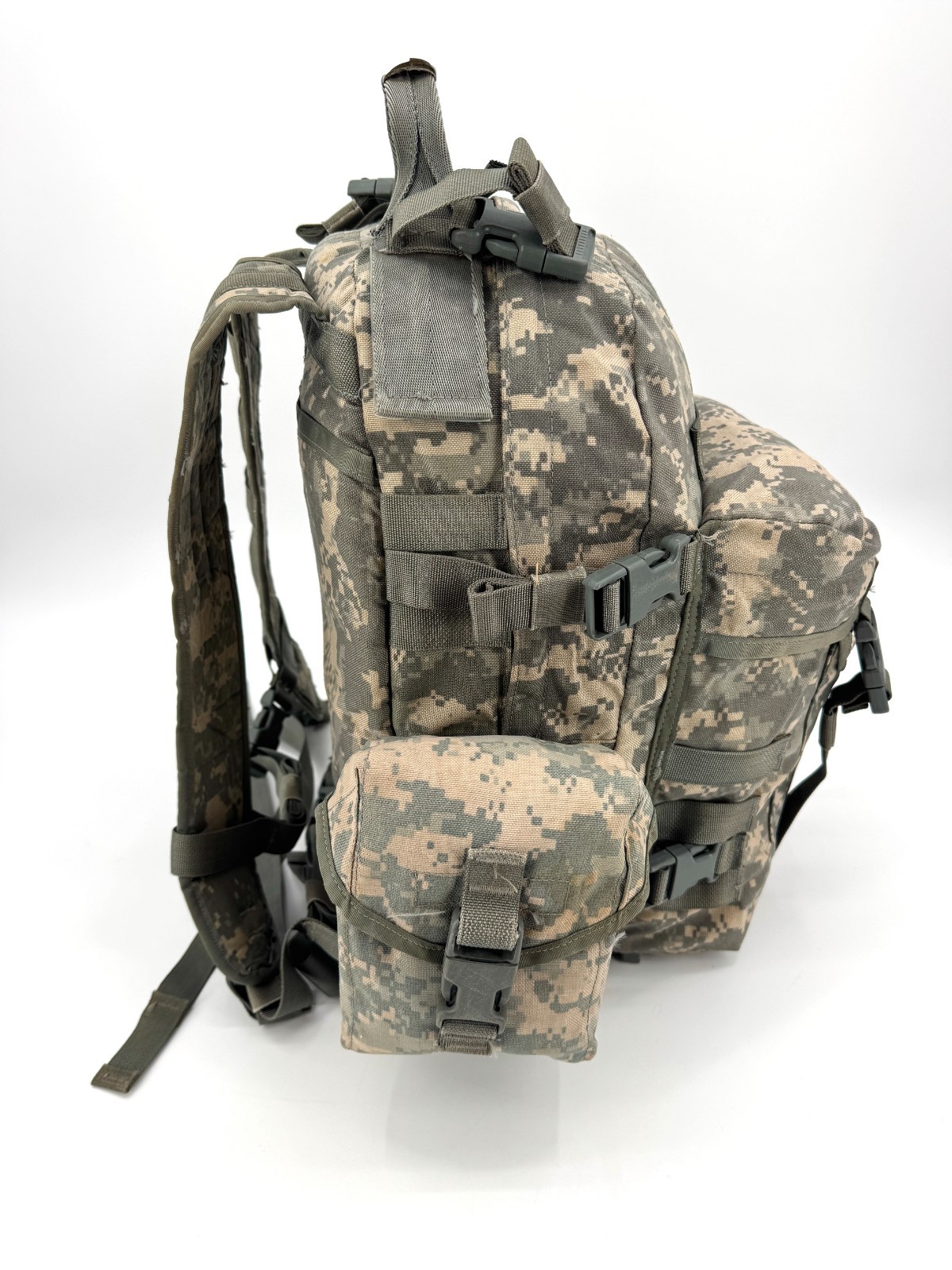 US Military MOLLE ACU 3 Day Assault Pack Backpack w/ IFAK and Double Mag Pouch