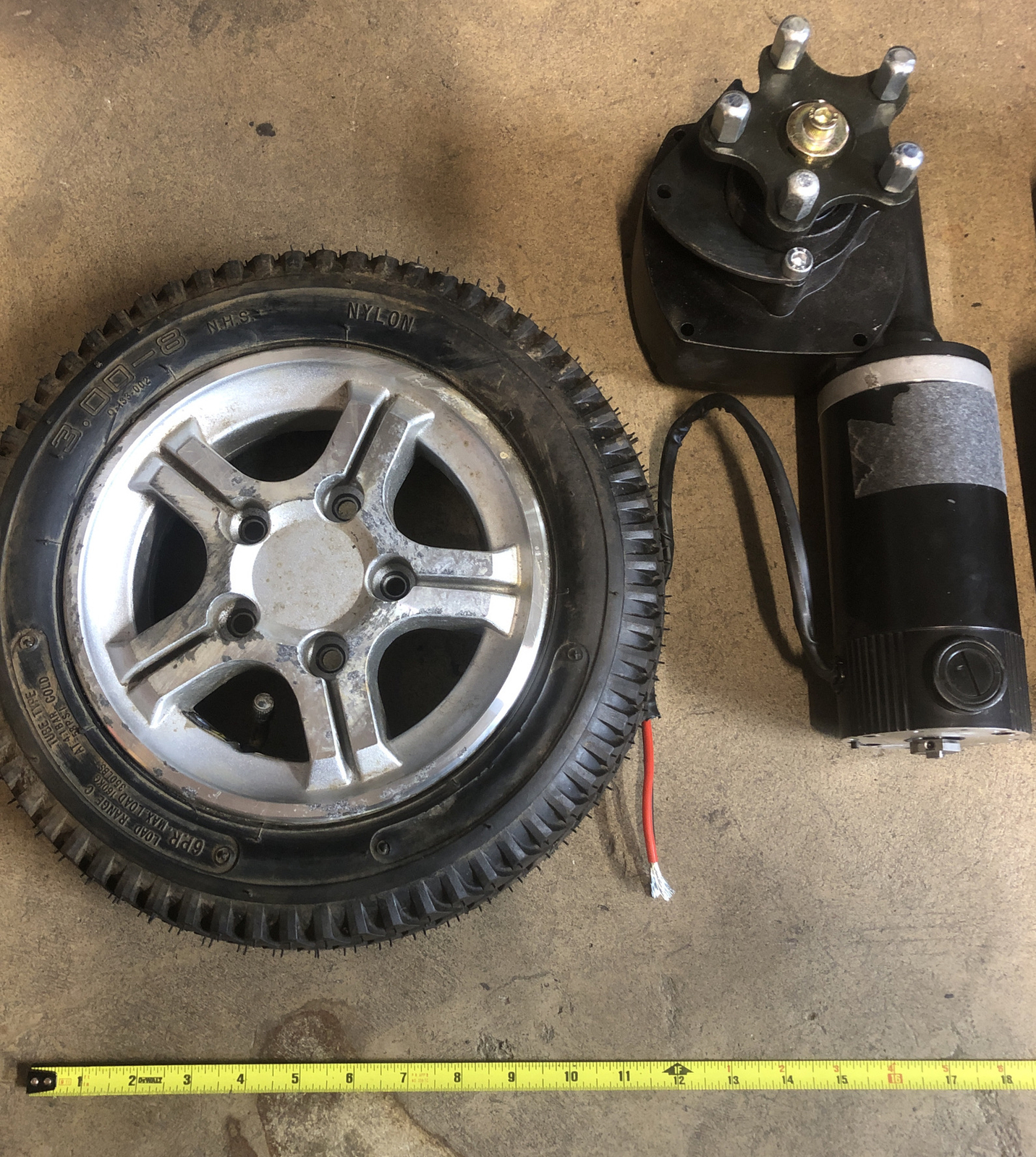 Jazzy Power Wheelchair Gearboxes Motors & TIRES Rc Lawnmower Robotics DIY Segway