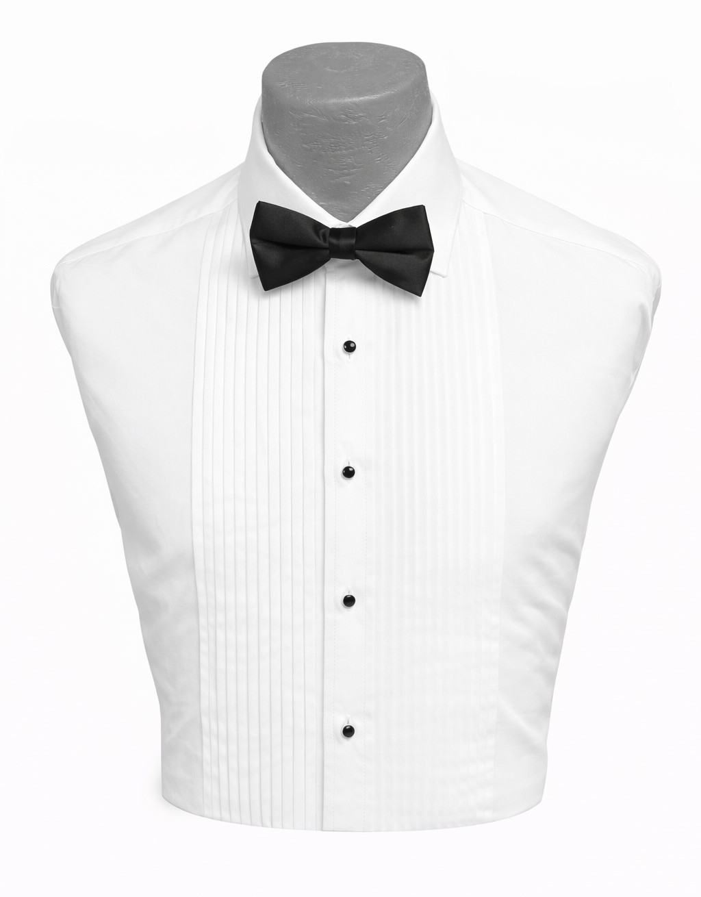 Black Satin Shawl Lapel Tuxedo with Pants Shirt Bow Tie & Studs Slim Fit 38S 32W