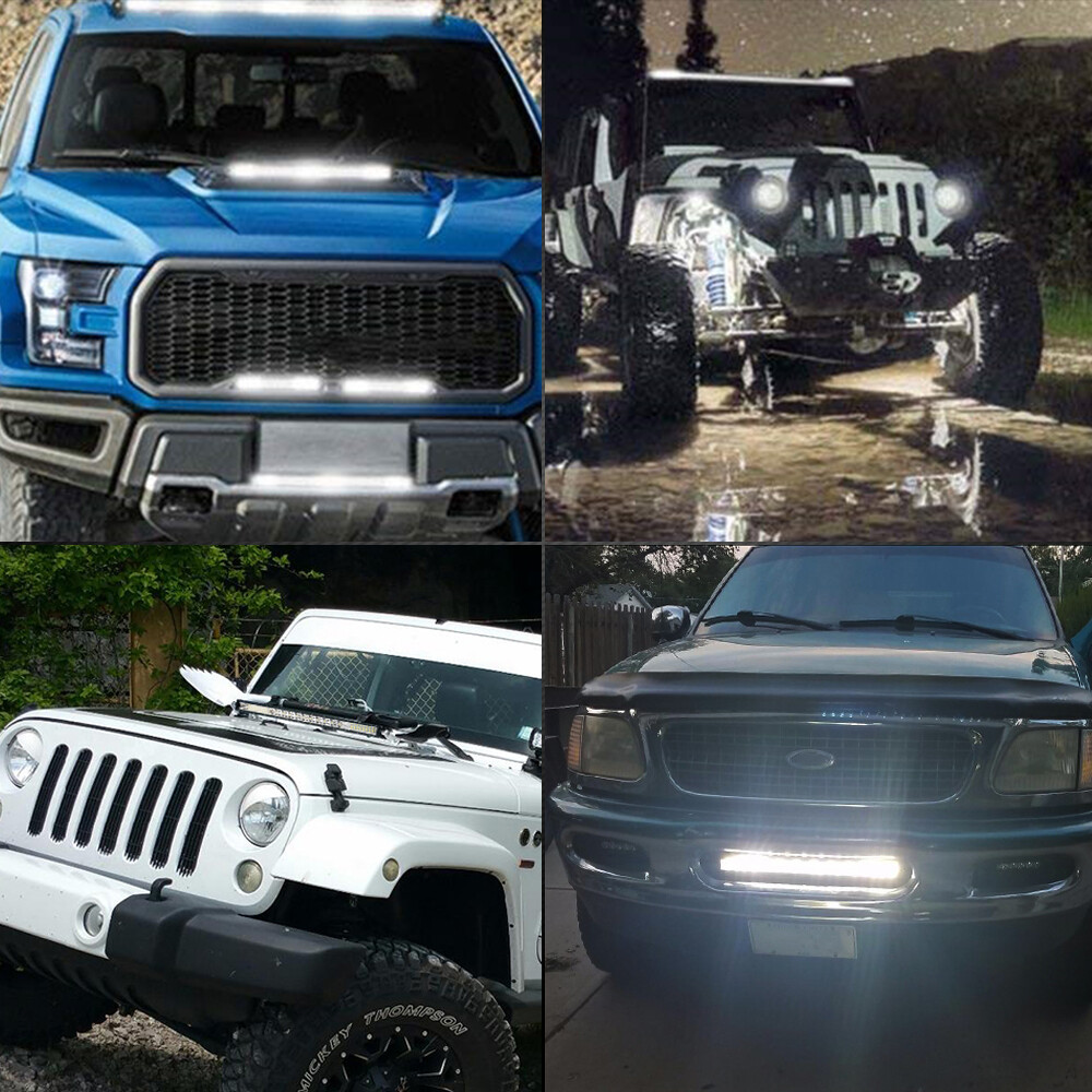 22 inch Slim Led Light Bar Spot Flood Combo Offroad UTV ATV Boat Truck DRL 20"