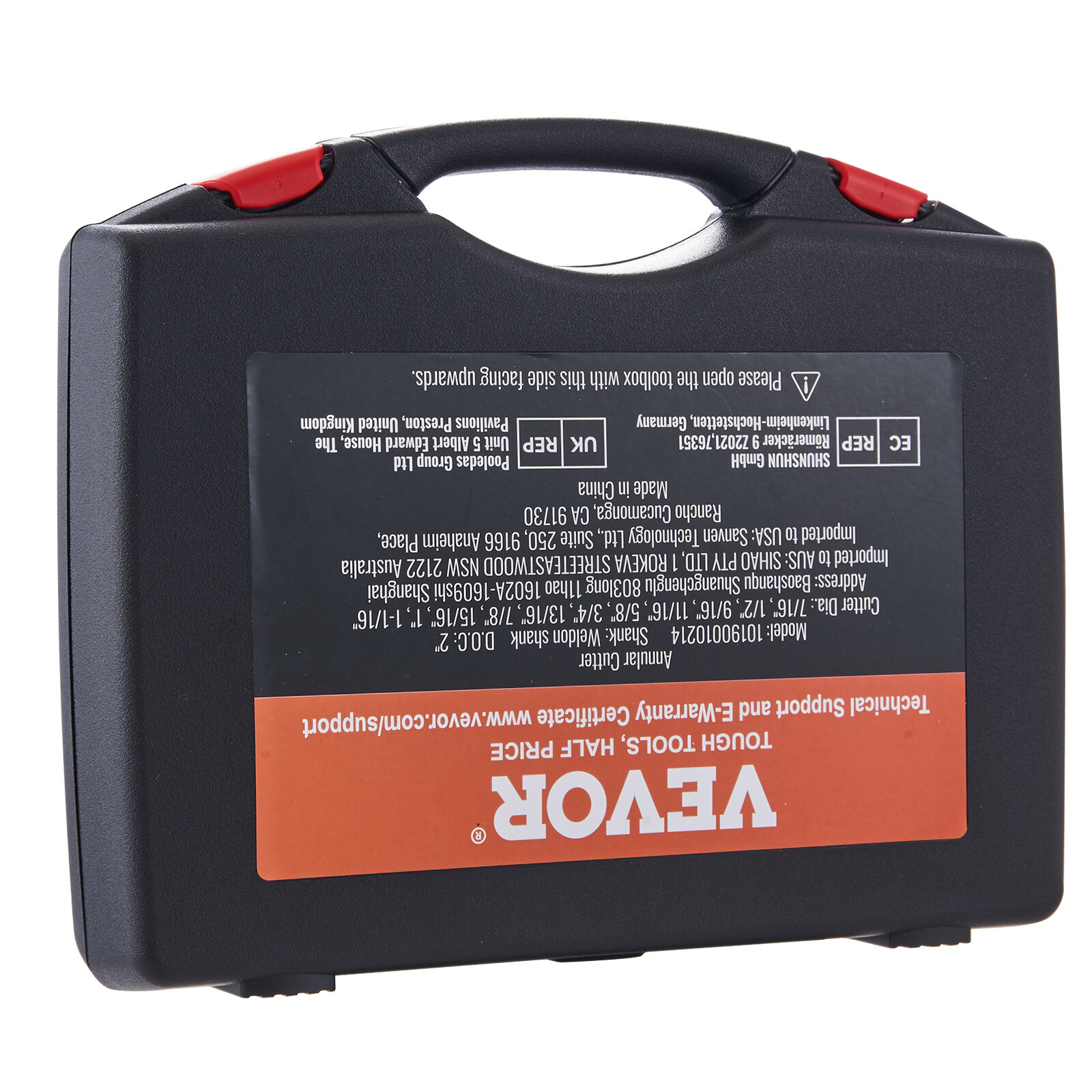 VEVOR Annular Cutter Set HSS Magnetic Drill Bits 6 PCS Weldon Shank 2" Depth