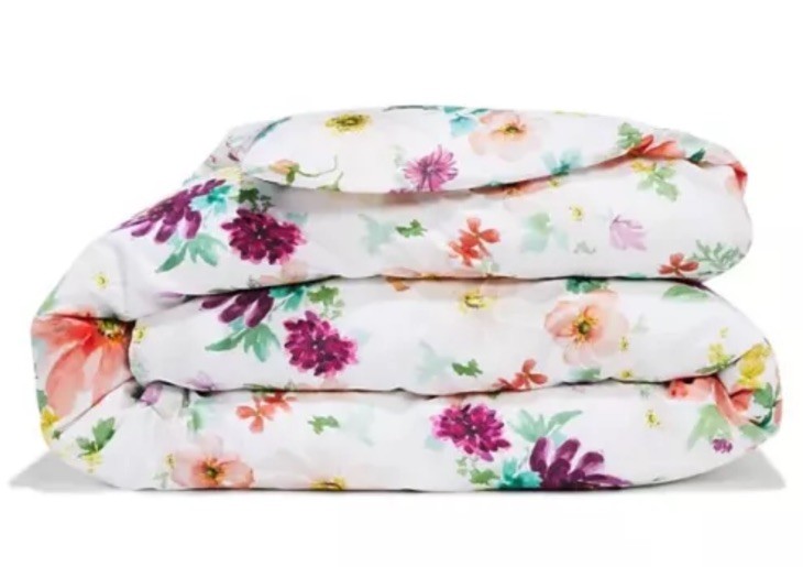 Schlossberg Switzerland~Flora Blanc~Satin Noblesse~Queen Cover~Floral~OEKO~ITALY