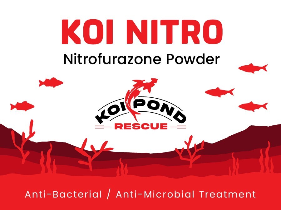 KOI NITRO Nitrofurazone Powder for Fish Ponds - 100 Grams