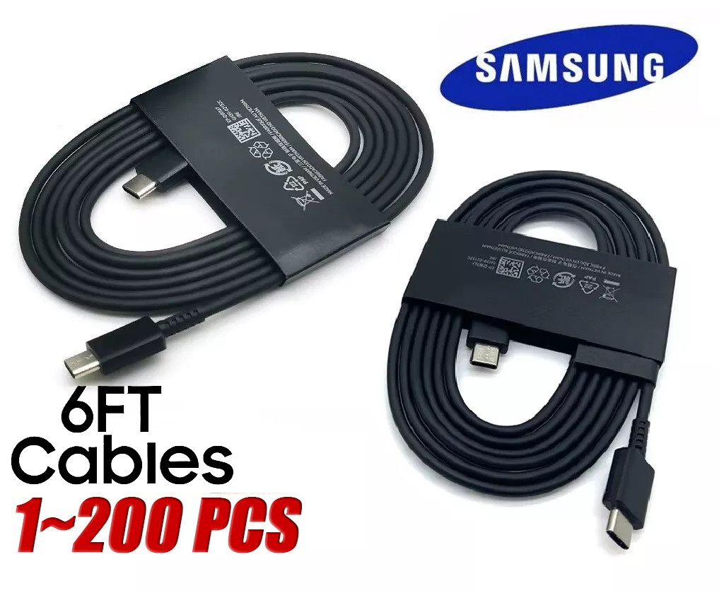 Original Samsung Galaxy S24 S23 S22 S21 5G USB-C 6FT Super Fast Charge Cable LOT
