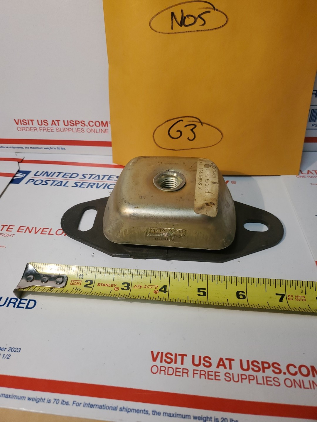 VOLVO PENTA TMD 22 ENGINE ISOLATER/ MOUNT #858161/846765 5321338-001 NEW, G2