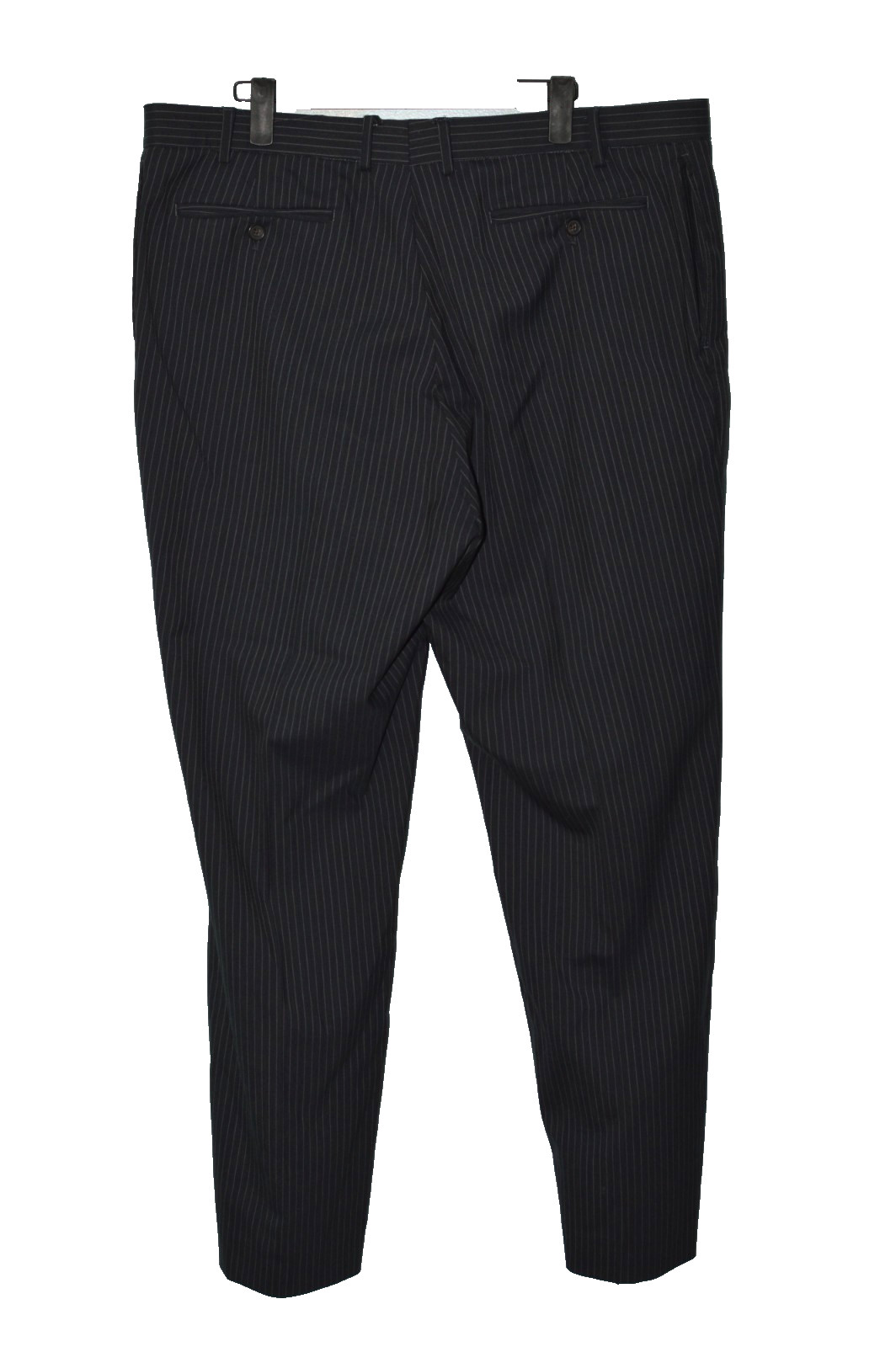 (2Pc Suit 46L 46 Long L) LAUREN RALPH LAUREN black Striped Slim Fit Suit 38x31