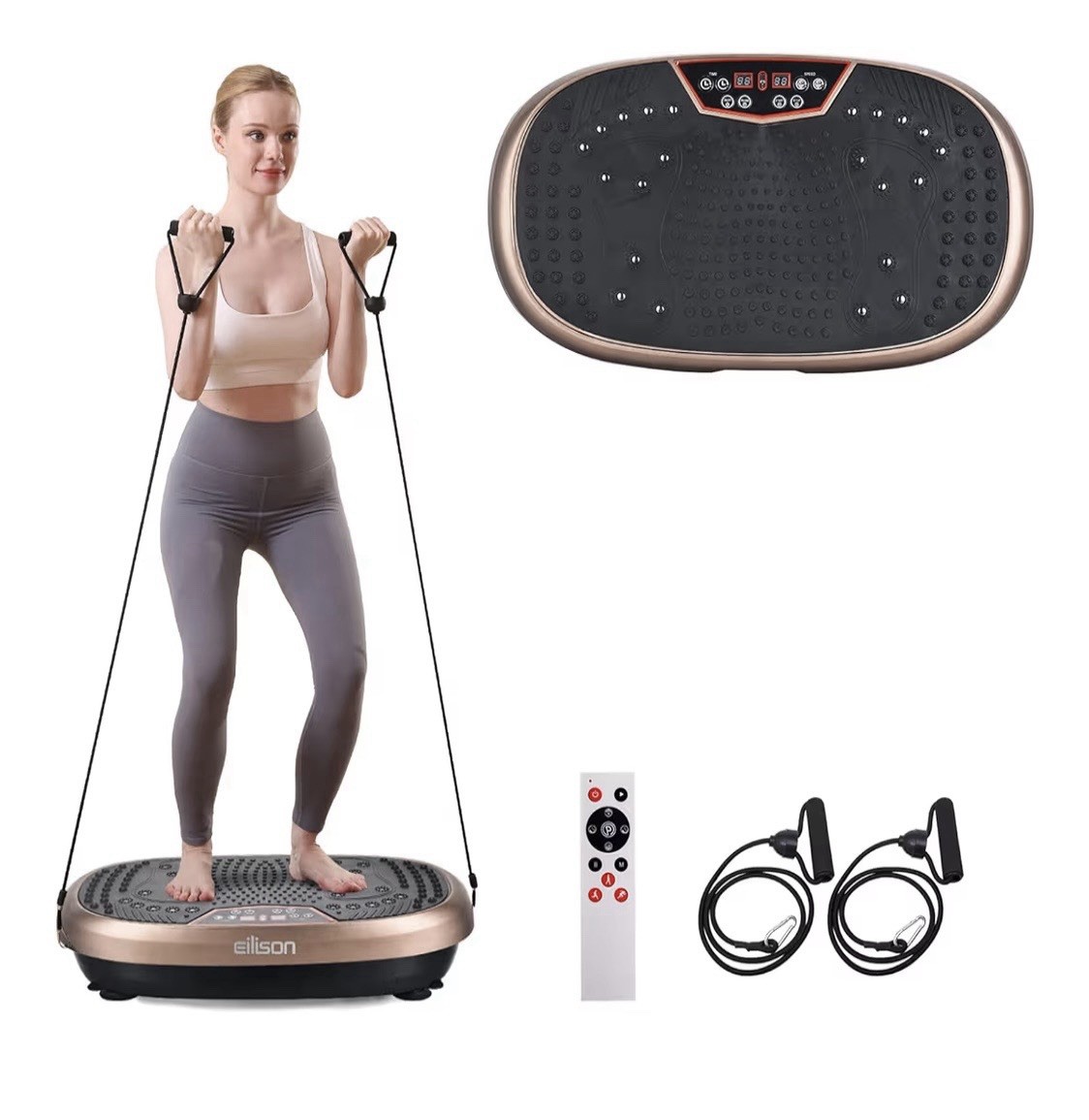 EILISON Fitmax 3D XL Vibration Plate Exercise Machine - Whole Body Workout Vibra