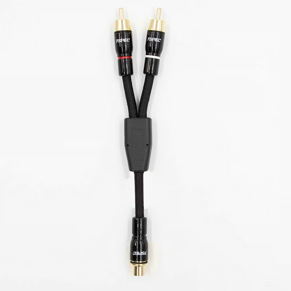 T-Spec V16RCA-Y1 V16 Series RCA Audio Cables - 1 Female 2 Males