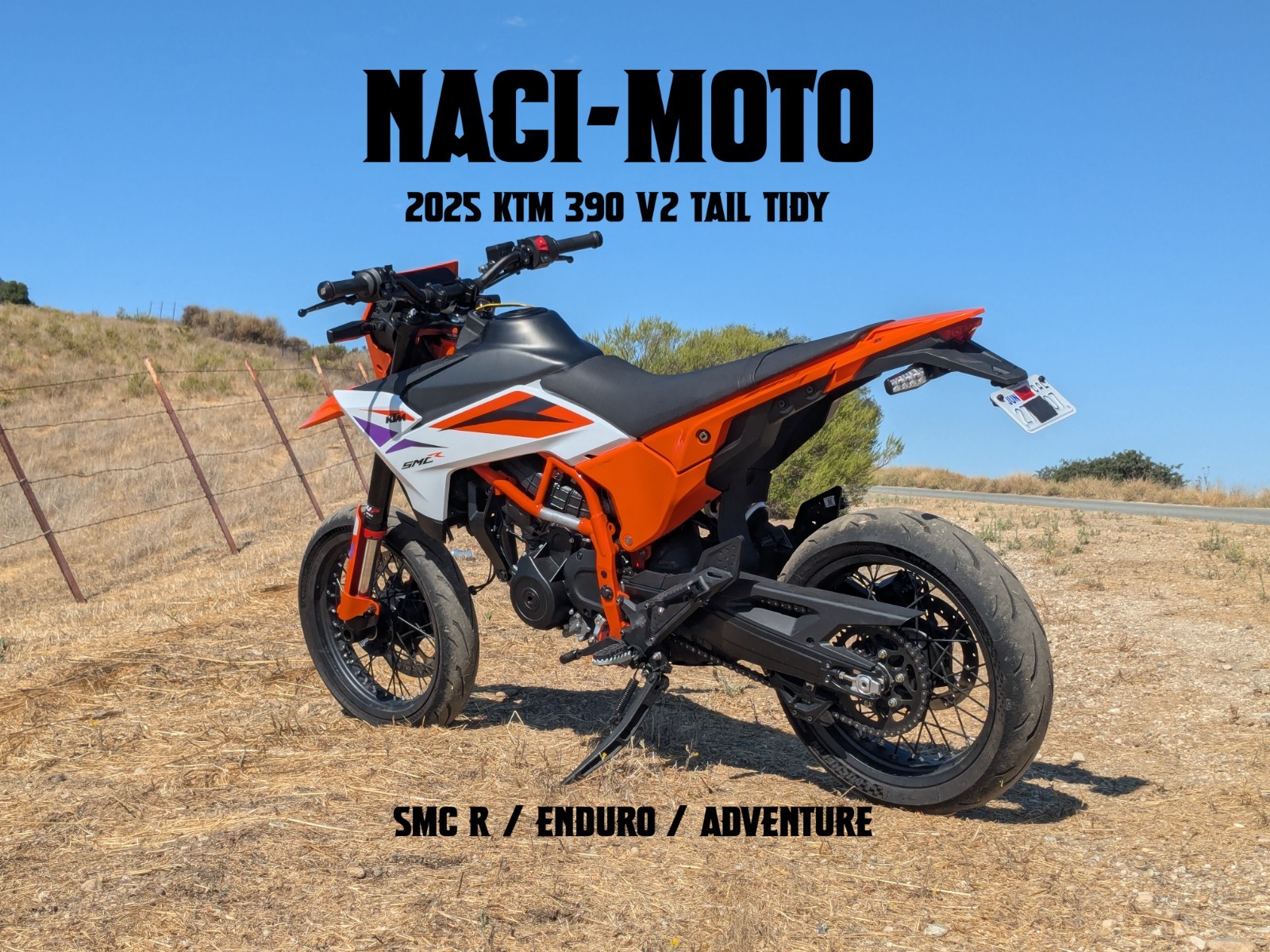 Naci-Moto 2025 KTM 390 V2 SMC R / Enduro / Adventure Tail Tidy