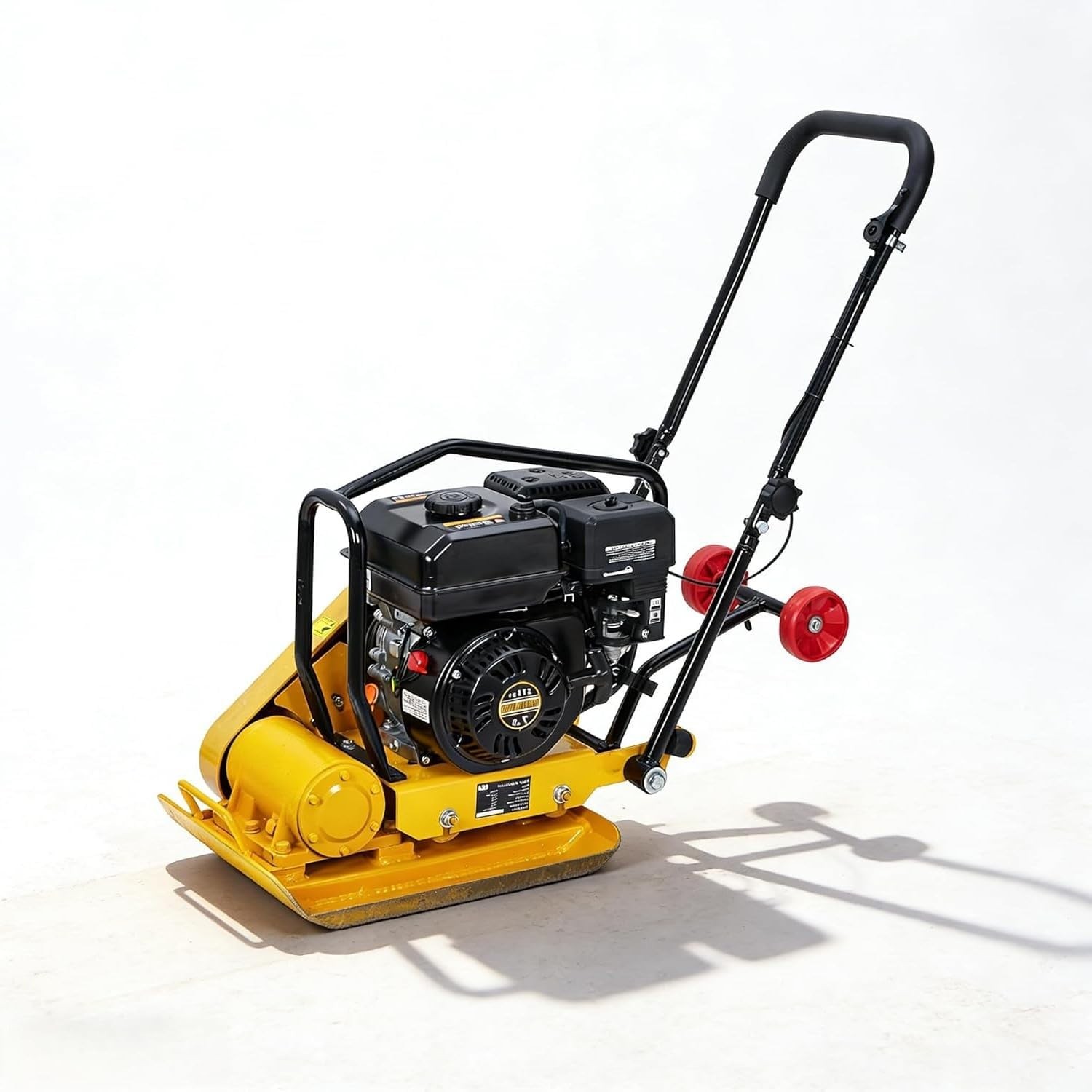 Plate Compactor 6.5HP,4,200Lbs Force, 5,600 VPM for Soil,Gravel,212CC Gas Engine