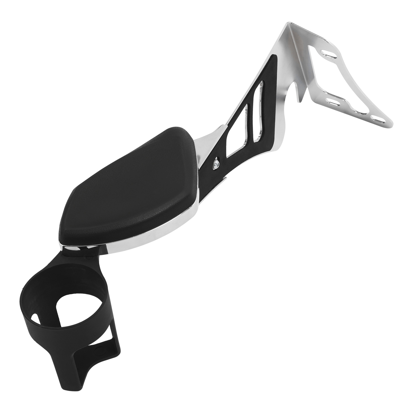 Adjustable Rear Passenger Armrests Drink Holder Fit For Harley Touring 1997-2013