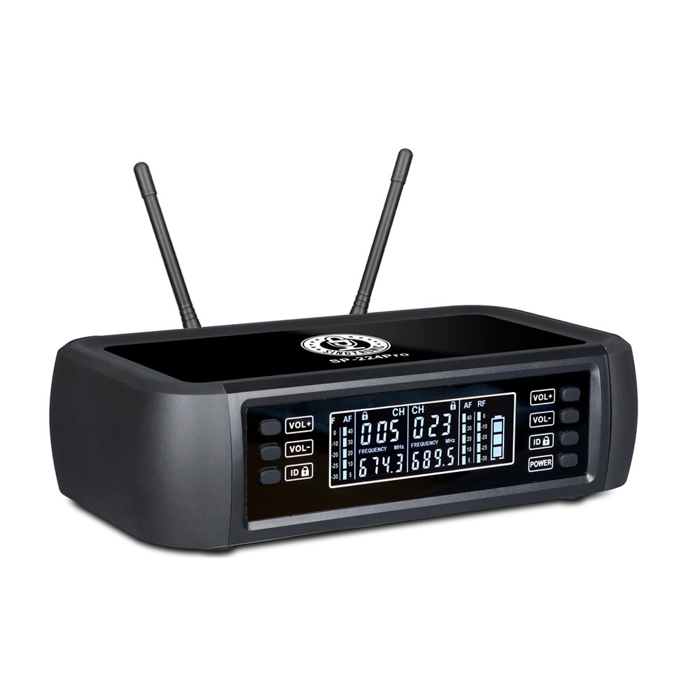 Singtronic SP-224Pro Rechargeable 2 x UHF Wireless Microphone (100% Battery)