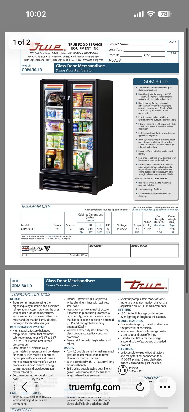 Commercial Refrigerator Glass Door Beverage Display Merchandiser