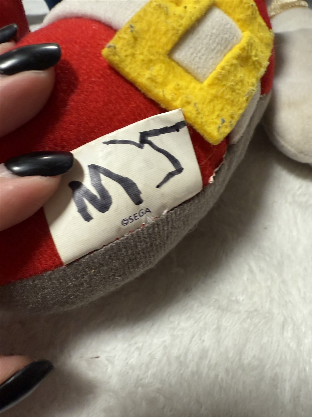 LOT OF 2 SONIC THE HEDGEHOG PLUSH STUFFED TOYS "COULD USE CLEANING"