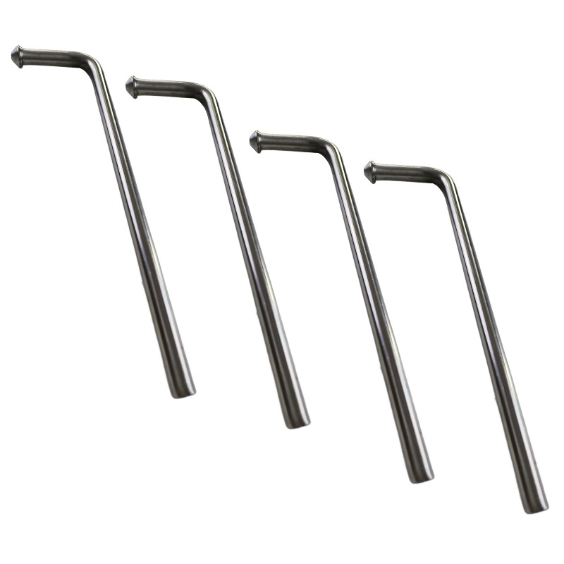 4 PCS Universal Exhaust Hanger 10inch Length, 0.47" Rod Stainless Steel Swinging