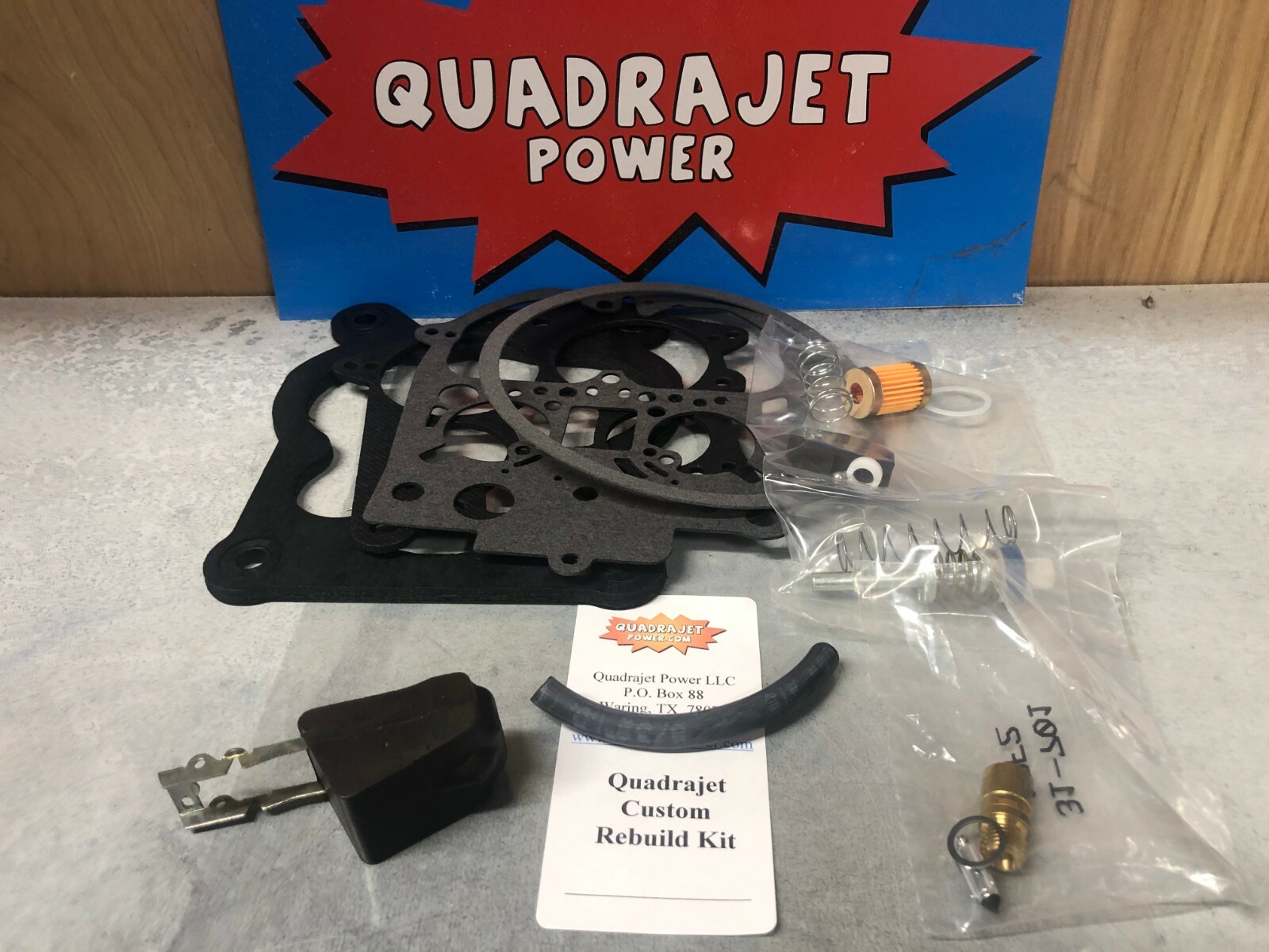 Quadrajet Complete Custom Premium Rebuild Kit With Float Filter For YOUR Qjet