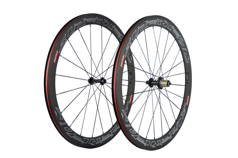 Superteam Carbon Wheels 50mm 23mm Clincher Road Bike Carbon Wheelset 3K Basalt