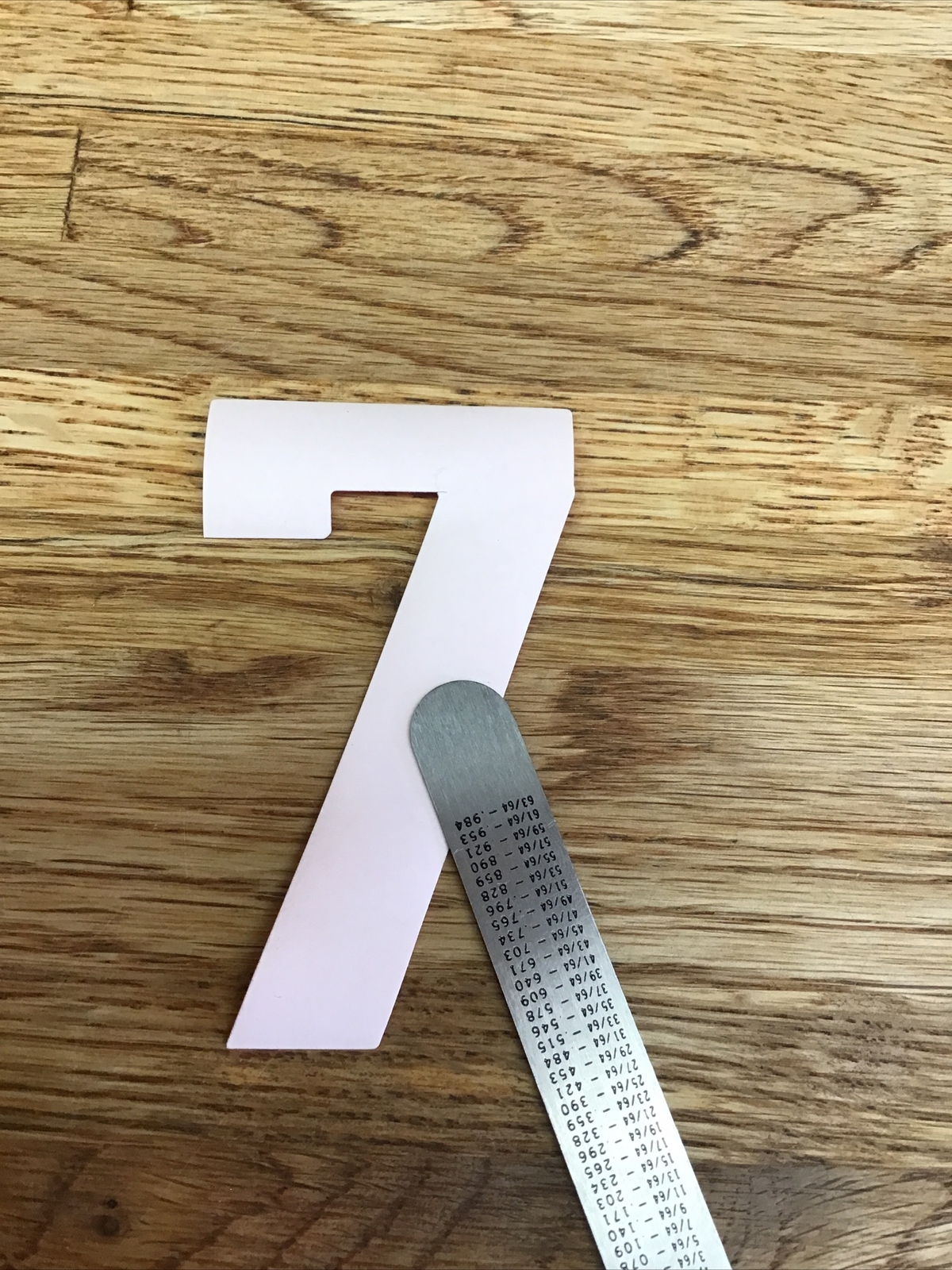 Firefighter / EMT Turnout Coat Reflective Iron-On Number “7” Orange/Red D-6