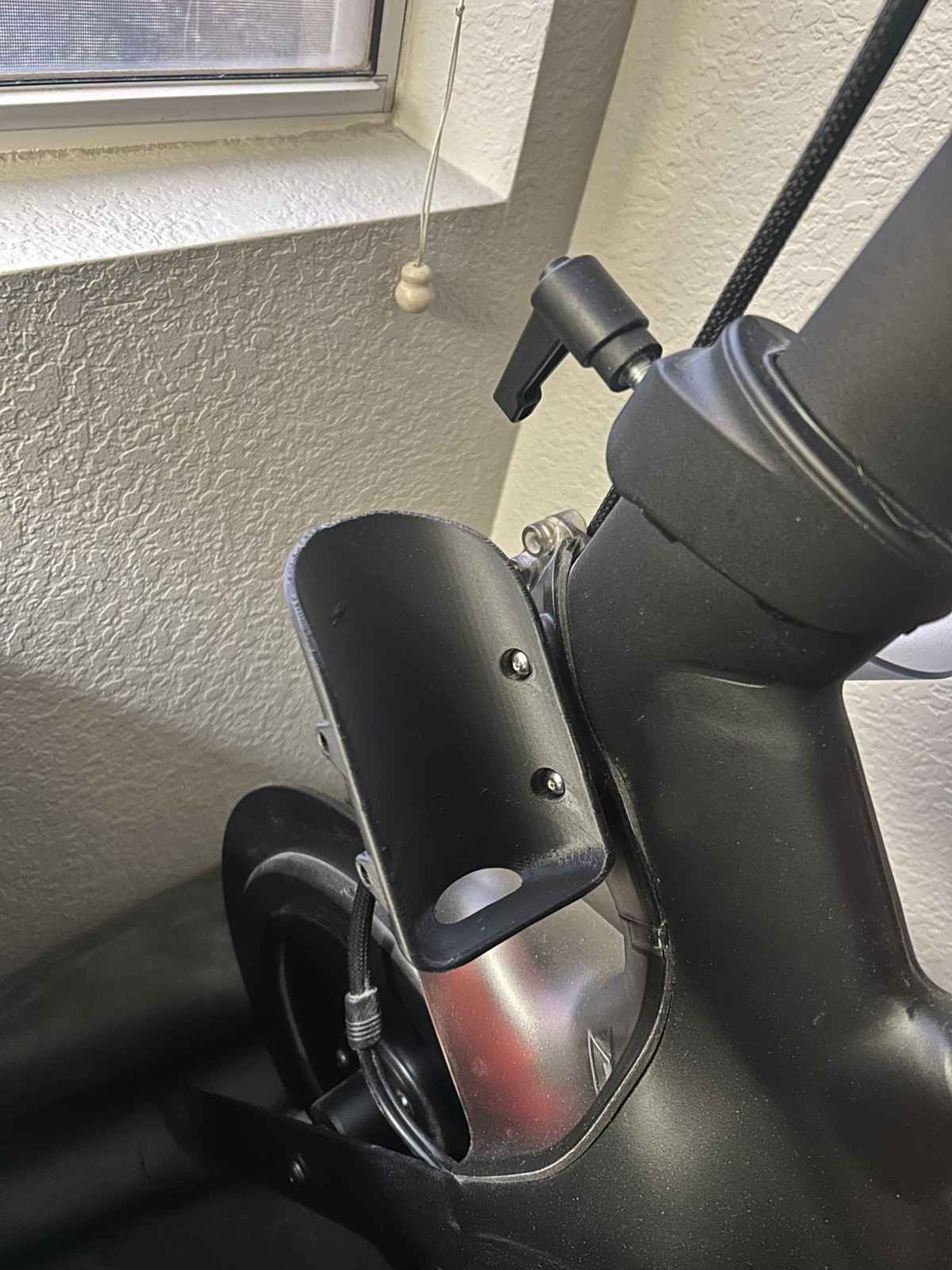Single Peloton Water Bottle Holder, Original Size, Matte Black PETG
