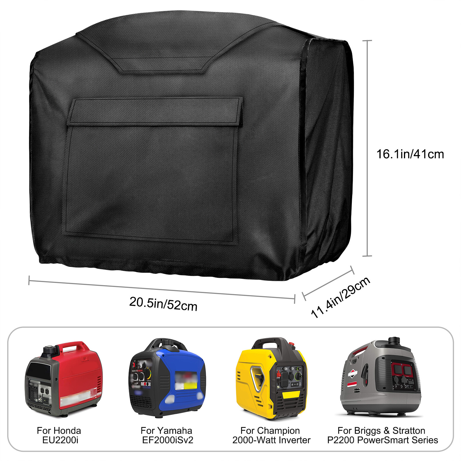 Waterproof Heavy Duty Generator Cover, Portable Outdoor Inverter Storage Cover