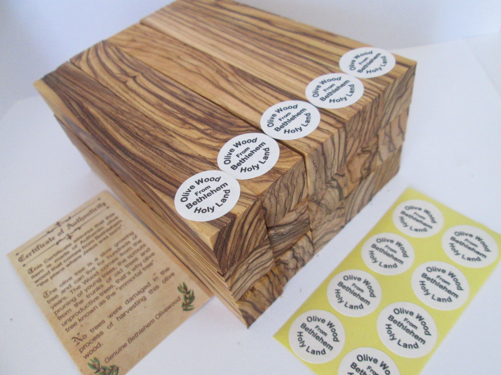 Dark Grains / Extremely Figured ~ Bethlehem Olive Wood Pen Turning Pen Blanks