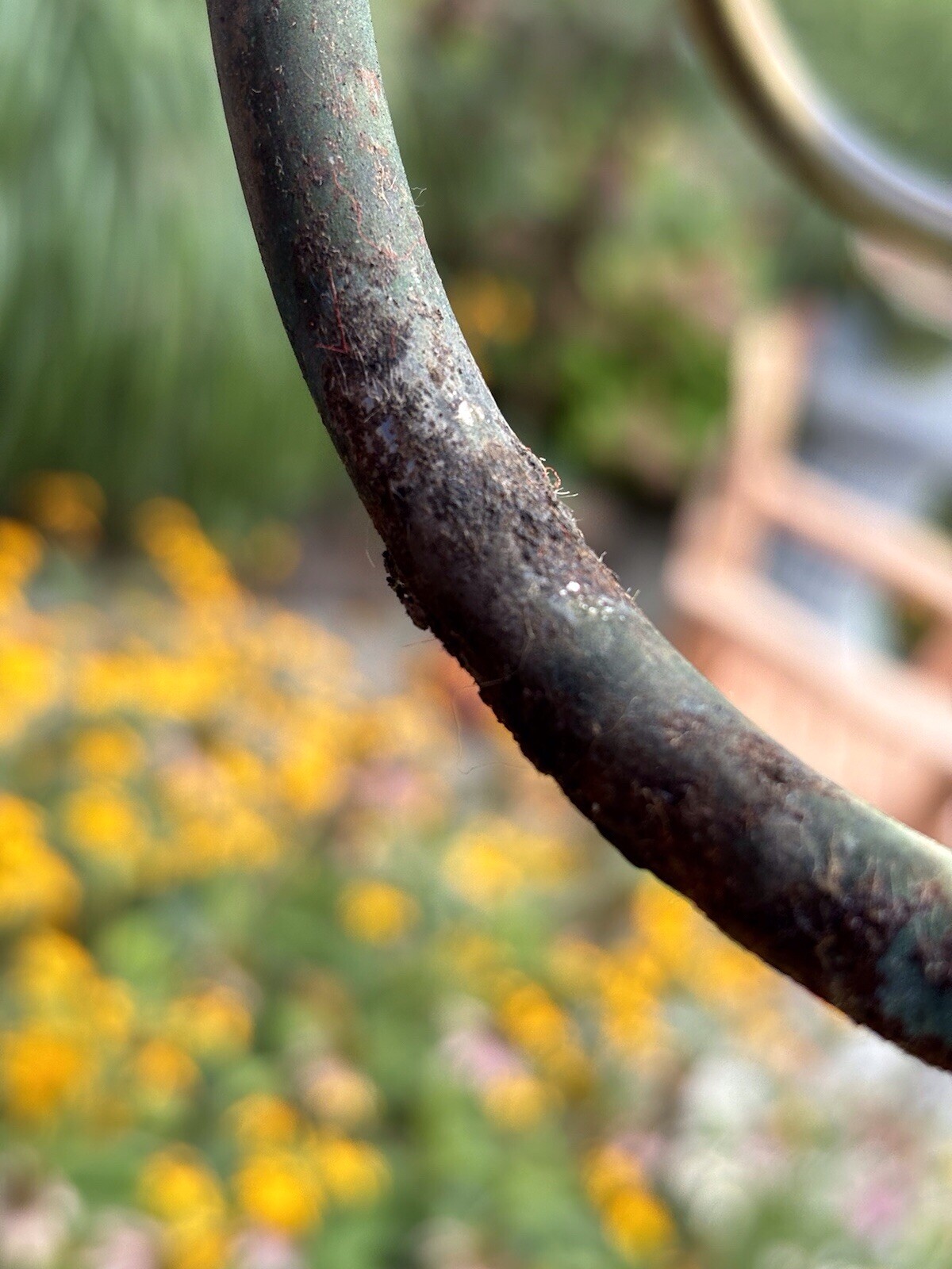 French hand painted 6 arm Porcelain Chandelier from the 20-40s