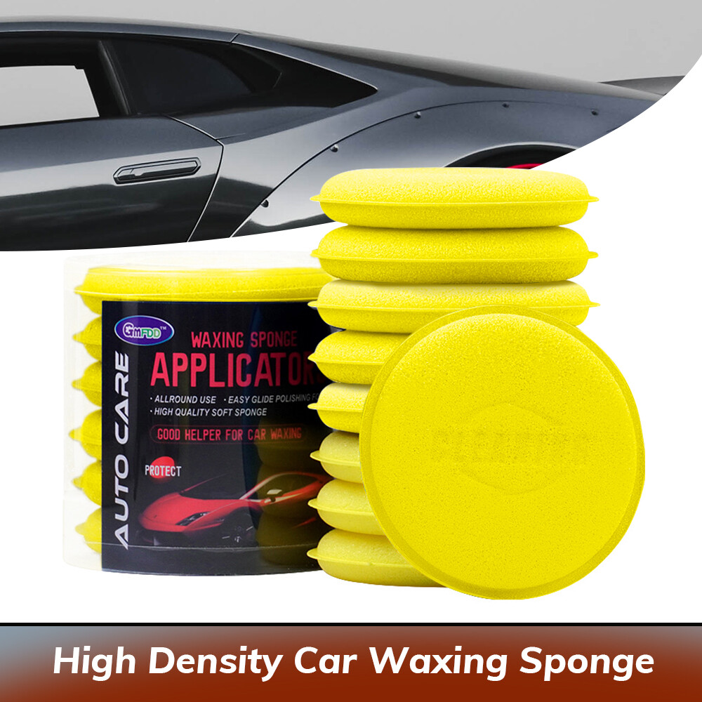 12PCS Car Wax Applicator Polish Foam Sponge Wax Cleaning Detailing Pads