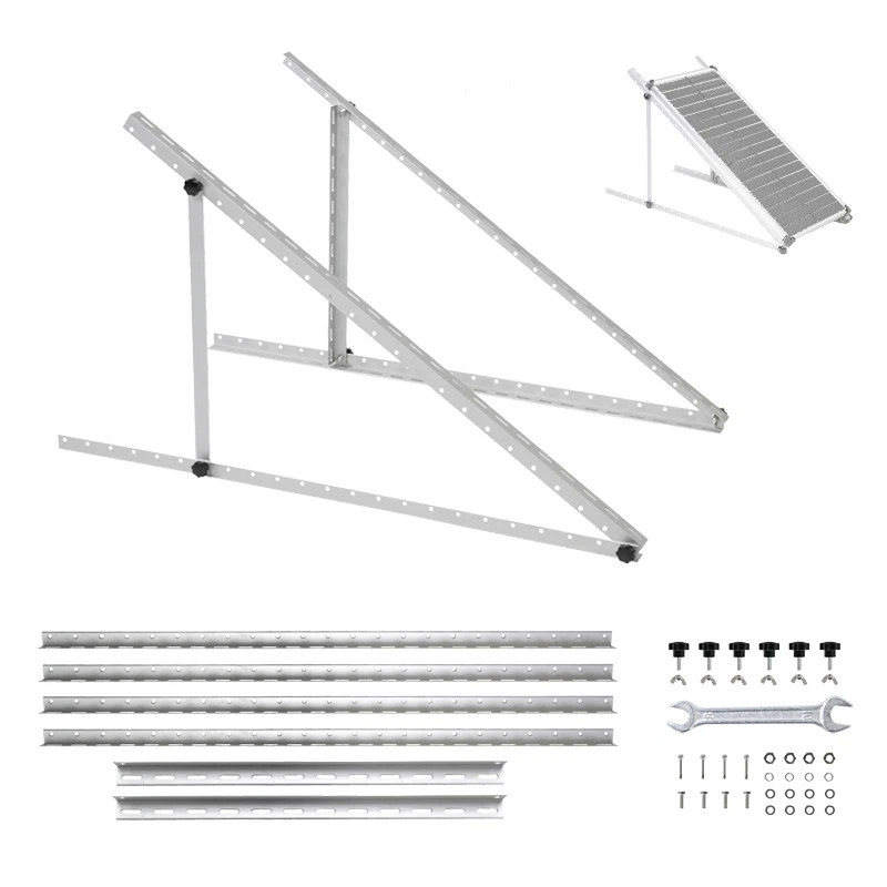 45 inch 0 - 90°Adjustable Solar Panel Mounting Brackets Kit (1/2/4Set) RV System