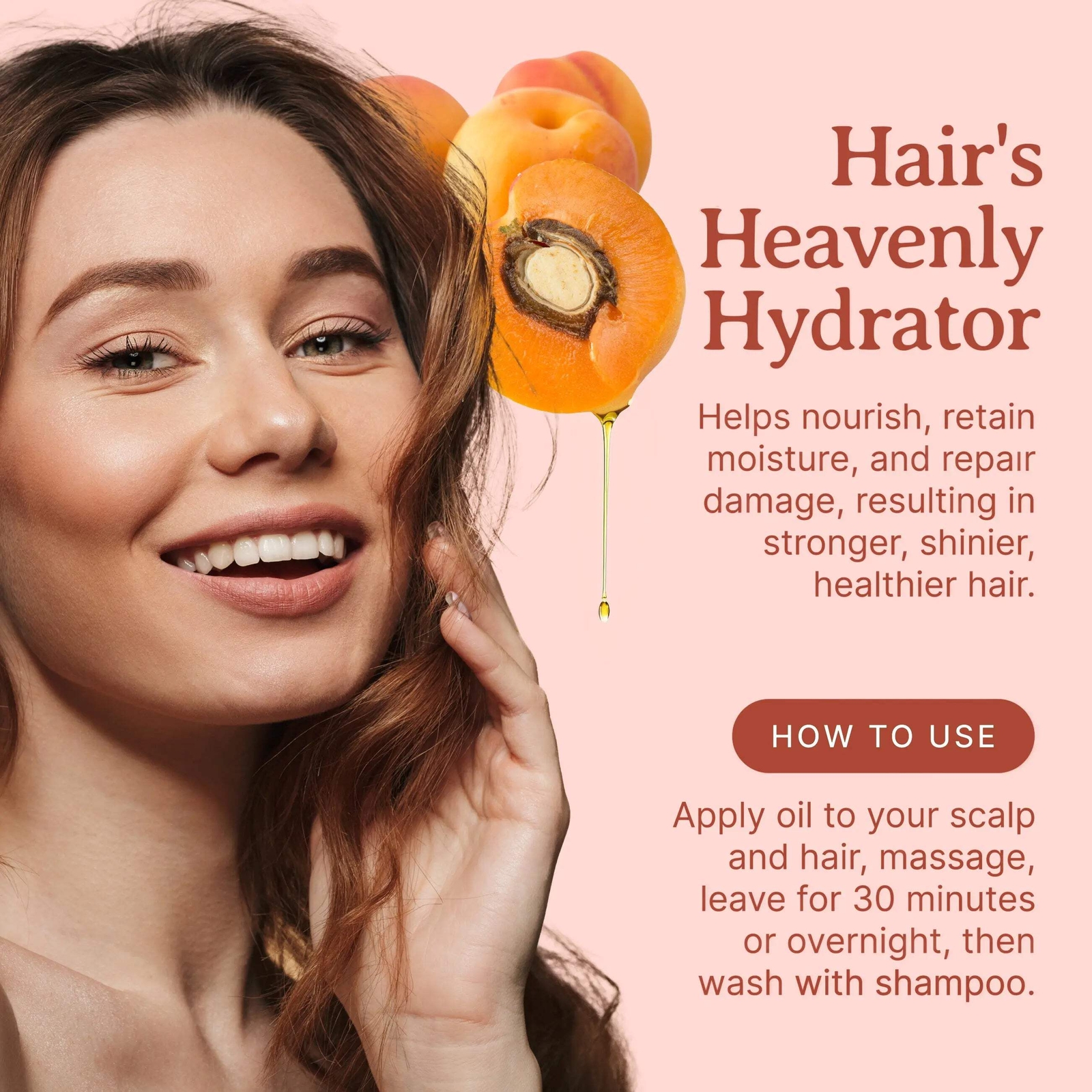 Organic Cold-Pressed Apricot Kernel Oil 100% Pure Skin Hair Face Moisturizer