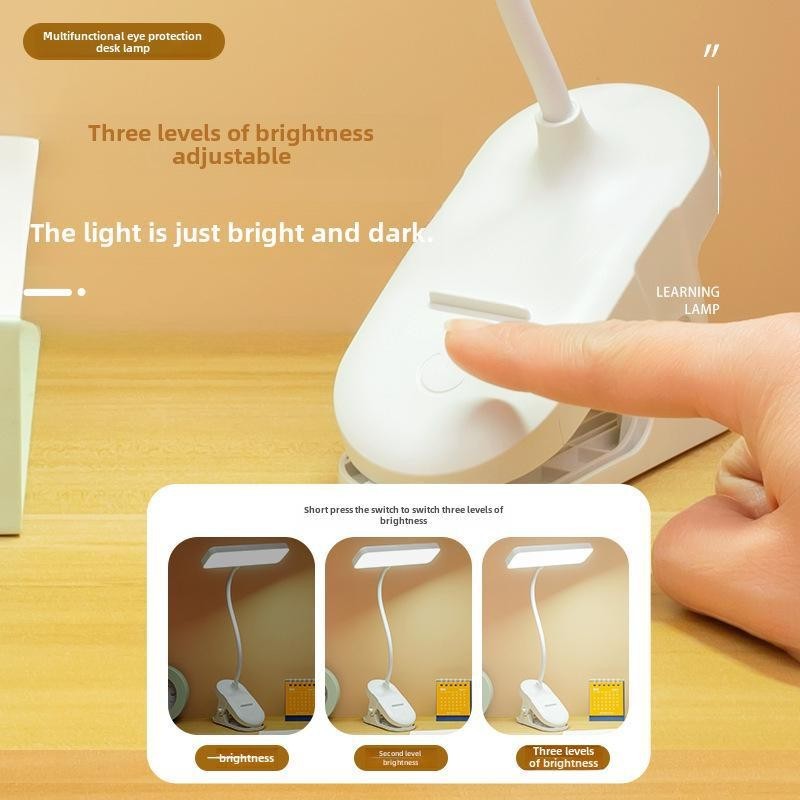 LED Desk Lamp Adjustable Neck Lamp with Clamp Eye-Caring Reading Desk Light