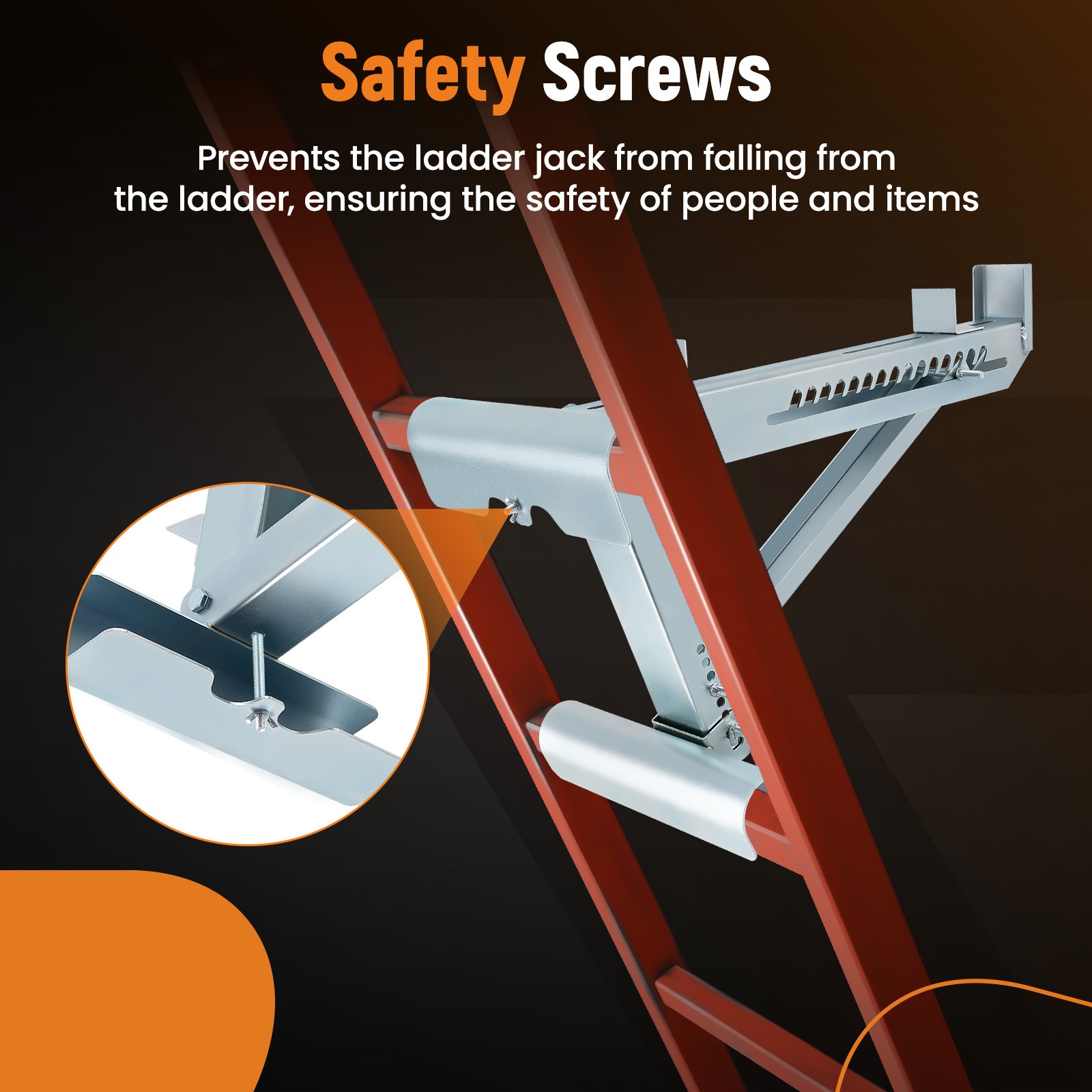 Ladder Jack Short Body Extension up to 20 inch Stable Adjustable 2 Pack