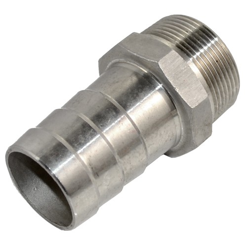 1" MALE NPT Thread Pipe Fitting to 1" Barb Hose Tail End Connector Stainless 304