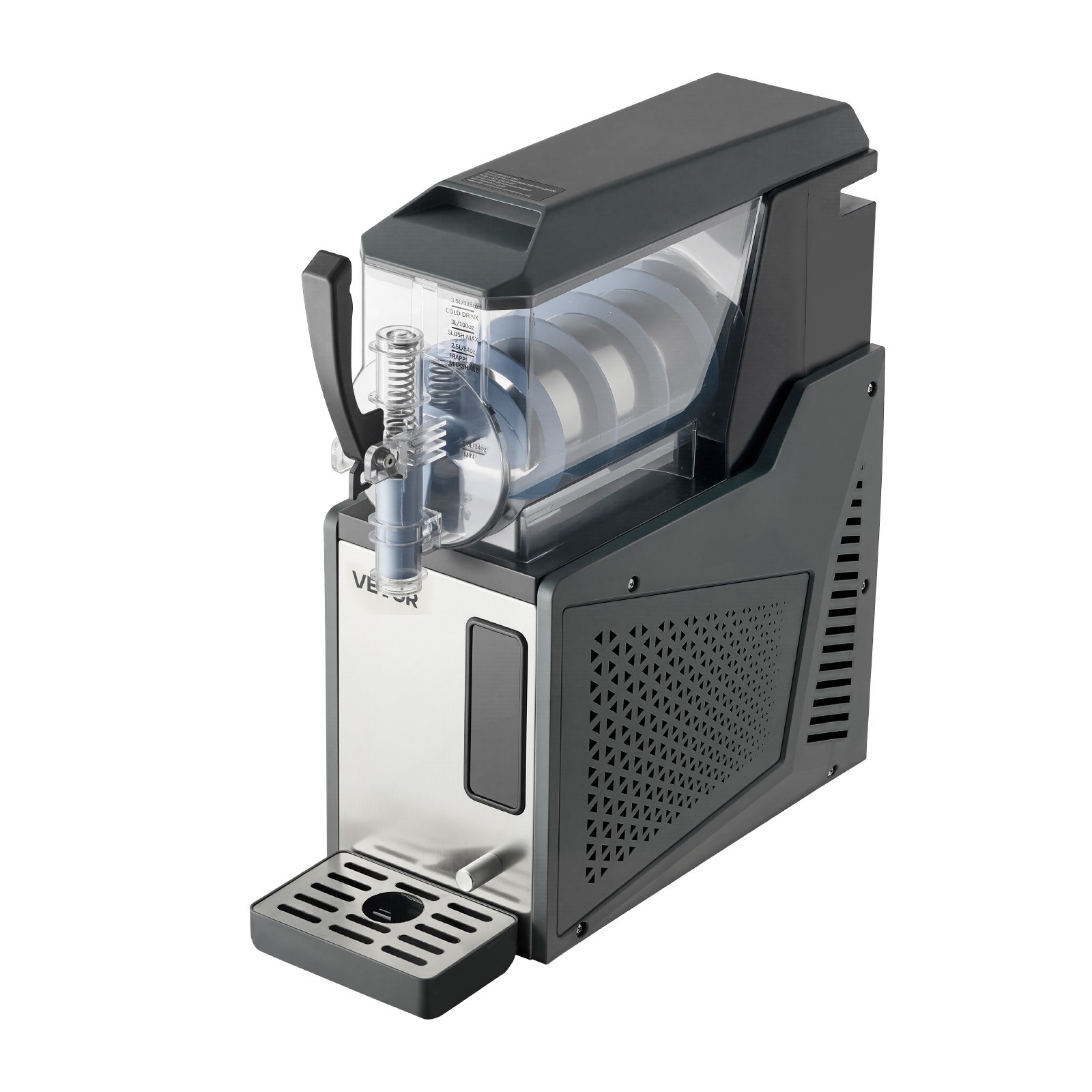 VEVOR Slushie Machine 4L/135oz No Ice Needed Frozen Drink Maker with Single Tank