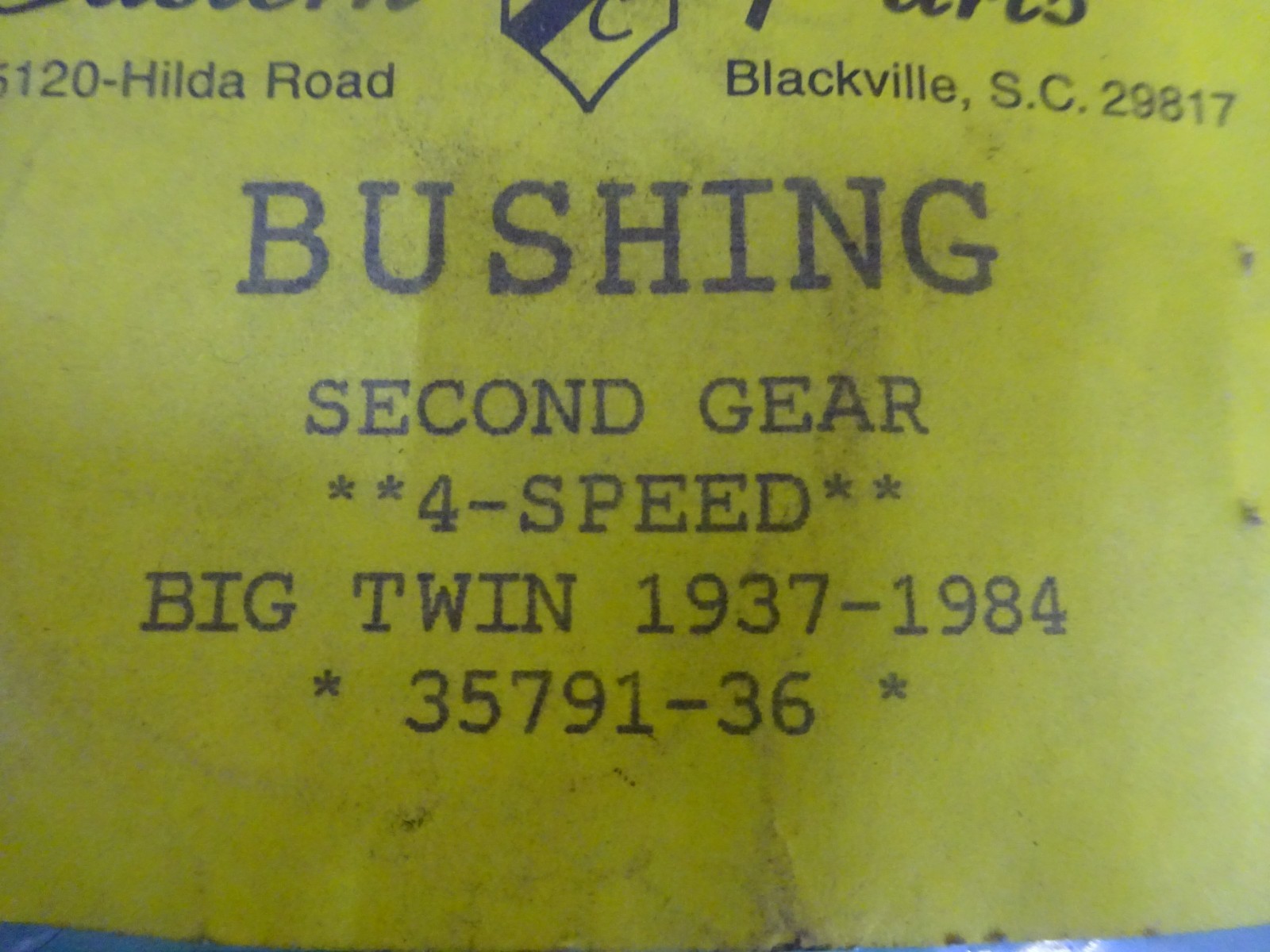 VINTAGE Harley Davidson BIG TWIN NOS Rpl OEM 35791-36 TRANS 2ND GEAR Bushing