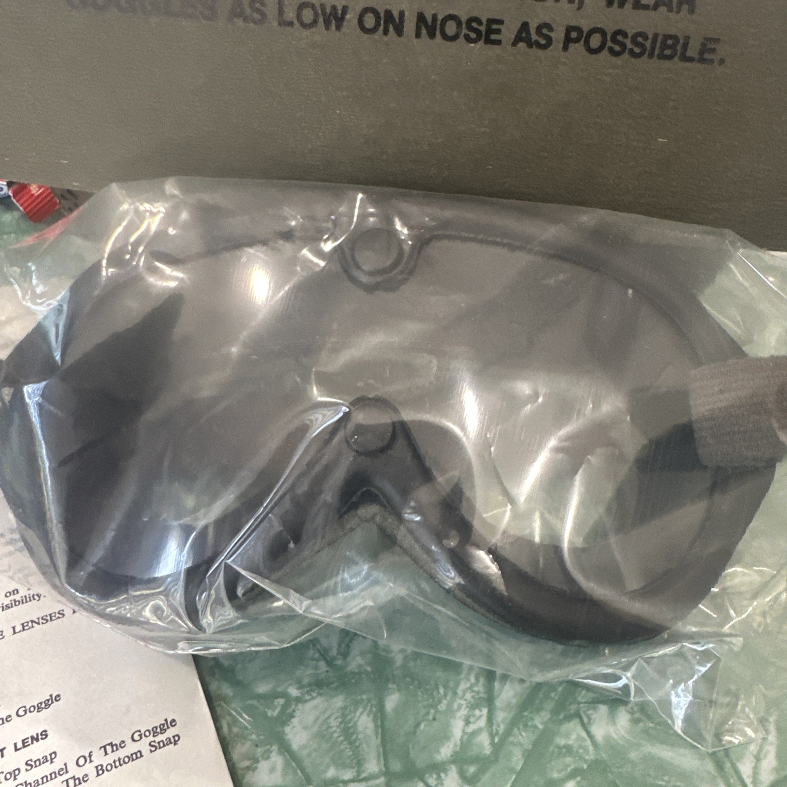 STEMACO NSN 8465-01-328-8268 Sun Wind Dust Military Goggles Unused Free S/H