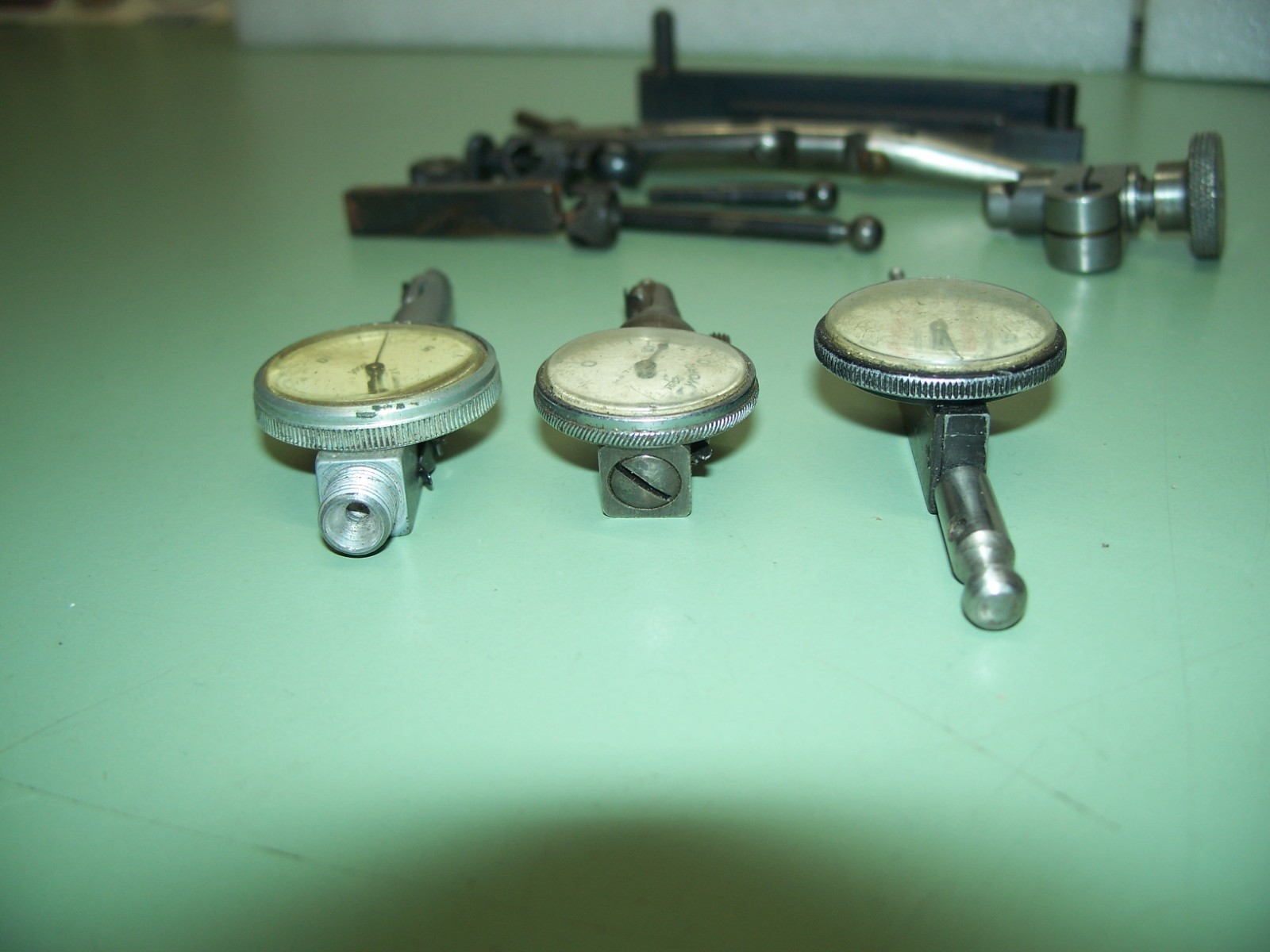 MACHINIST TOOLS LAST WORD GEM AND SPOT ON INDICATORS WITH MISC. CLAMPS