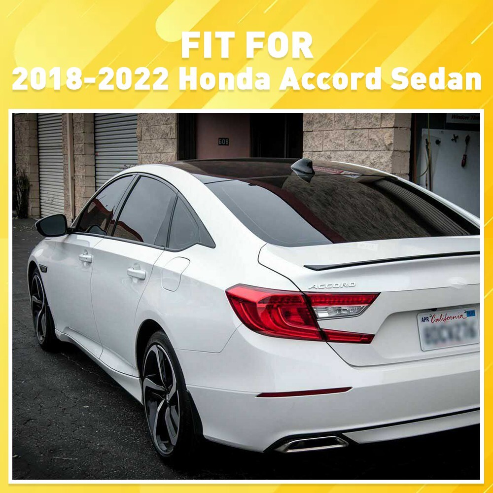 6x Chrome Delete Blackout Window Trims For Honda Accord 2018-2020 - Glossy Black